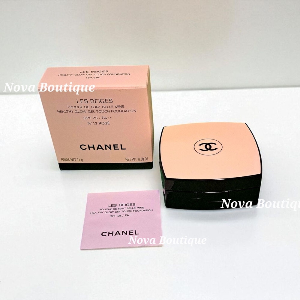 👉 CHANEL Les Beiges Healthy Glow Gel Touch Foundation N°12 Rosé 🌸 Authentic 💎